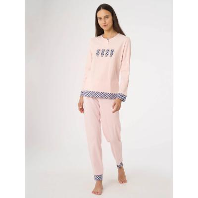 .PIGIAMA DONNA RAGNO PURO COTONE MAGLINA ART.DF97NP SERAFINO
