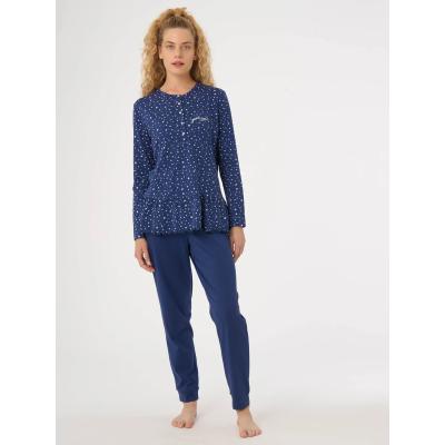 .PIGIAMA DONNA RAGNO PURO COTONE MAGLINA ART.DF96N1 SERAFINO