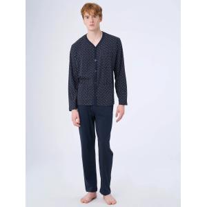 .PIGIAMA UOMO RAGNO APERTO MAGLINA DI PURO COTONE ART.U664N6