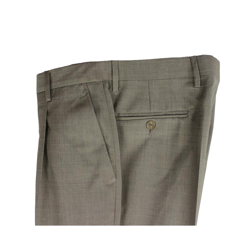 PANTALONE UOMO CLASSICO FRESCO DI PURA LANA VESTIBILITÀ COMODA TAGLIE FORTI E CALIBRATE FINO ALLA TG.71