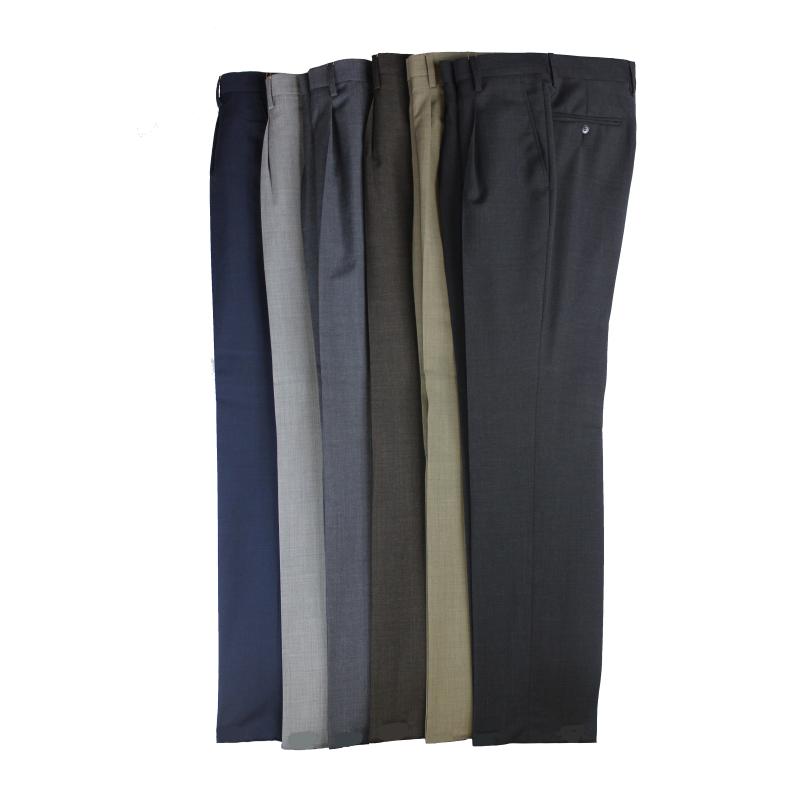 PANTALONE UOMO CLASSICO FRESCO DI PURA LANA VESTIBILITÀ COMODA TAGLIE FORTI E CALIBRATE FINO ALLA TG.71