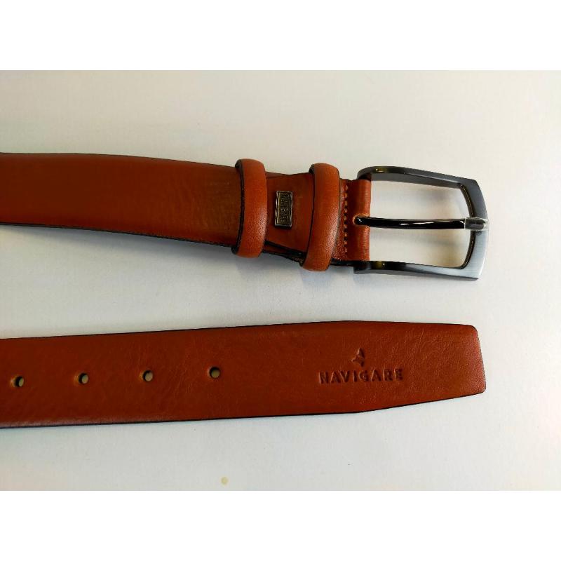 CINTURA UOMO NAVIGARE VERA PELLE MADE IN ITALY ART.3267-35