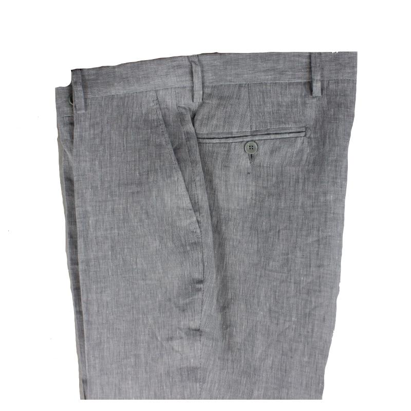 PANTALONE UOMO CLASSICO PURO LINO FINO ALLA TG.71 VESTIBILITÀ COMODA TAGLIE FORTI  8 COLORI