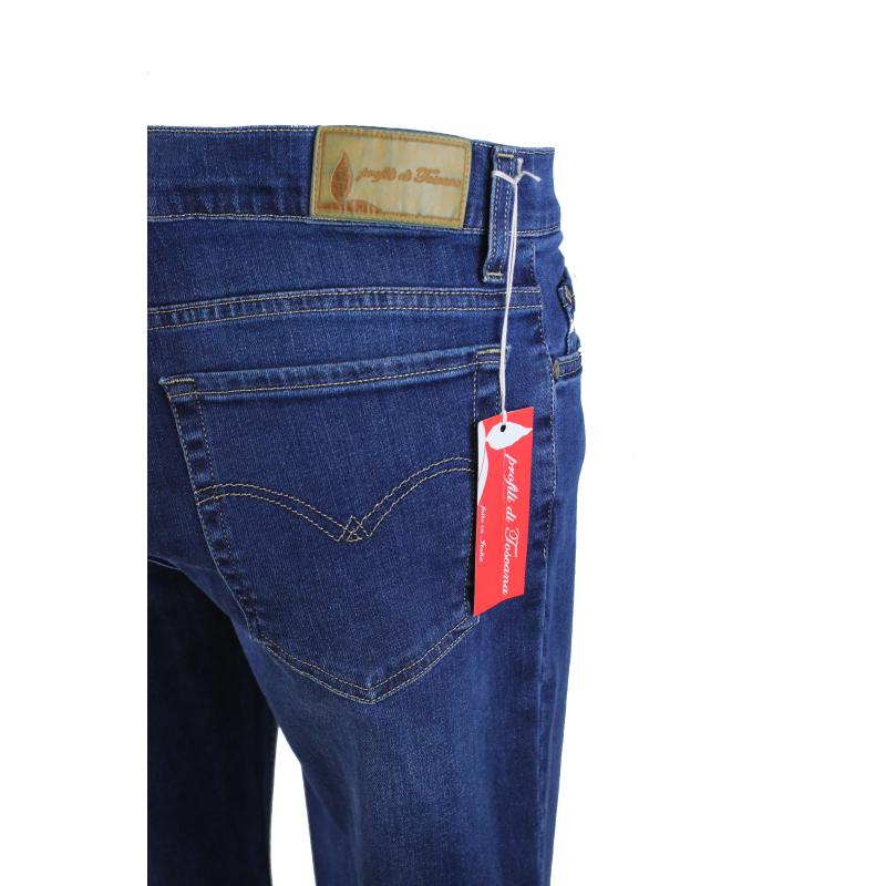 UOMO JEANS MADE IN ITALY 4 STAGIONI VITA REGOLARE GAMBA DRITTA ELASTICIZZATO ART.CASOLE