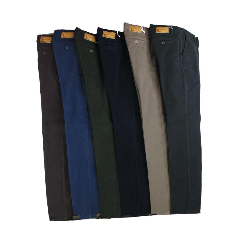 .PANTALONE UOMO CHINO MADE IN ITALY VITA REGOLARE GAMBA DRITTA COTONE INVERNALE ELASTICIZZATO ART.BARONTOLI