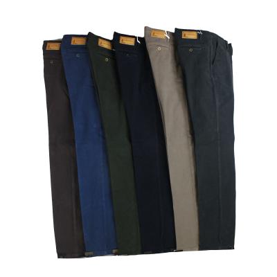 PANTALONE UOMO CHINO MADE IN ITALY VITA REGOLARE GAMBA DRITTA COTONE INVERNALE ELASTICIZZATO ART.BARONTOLI