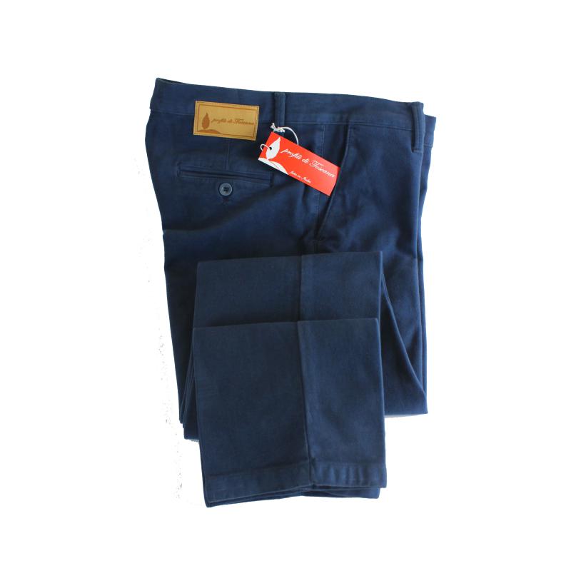 .PANTALONE UOMO CHINO MADE IN ITALY VITA REGOLARE GAMBA DRITTA COTONE INVERNALE ELASTICIZZATO ART.BARONTOLI