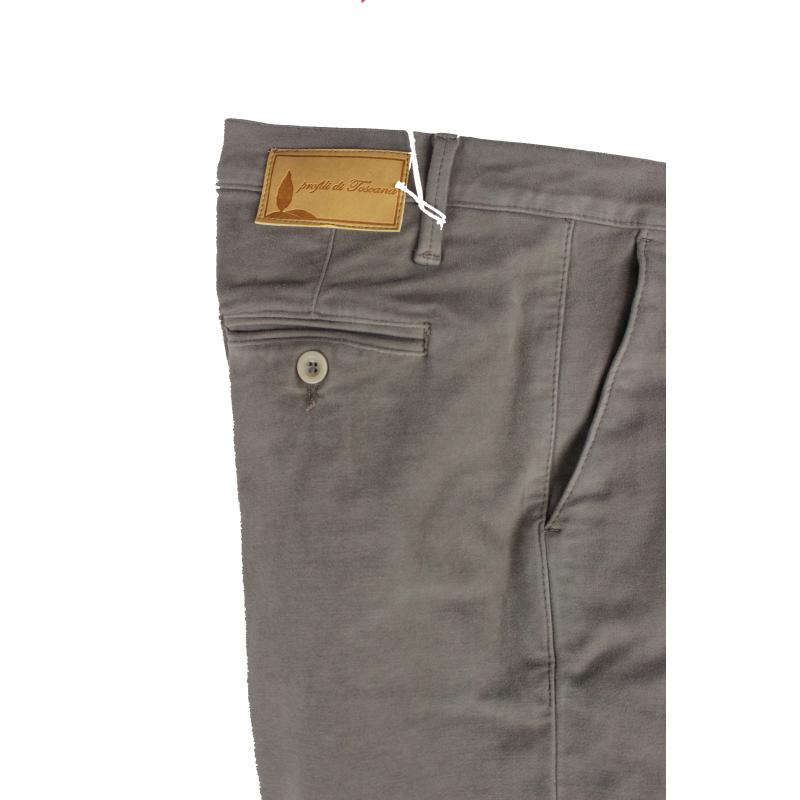 .PANTALONE UOMO CHINO MADE IN ITALY VITA REGOLARE GAMBA DRITTA COTONE INVERNALE ELASTICIZZATO ART.BARONTOLI