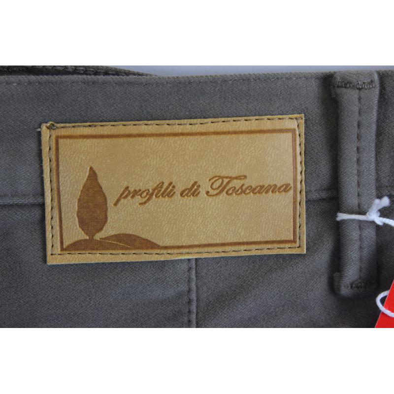 .PANTALONE UOMO CHINO MADE IN ITALY VITA REGOLARE GAMBA DRITTA COTONE INVERNALE ELASTICIZZATO ART.BARONTOLI