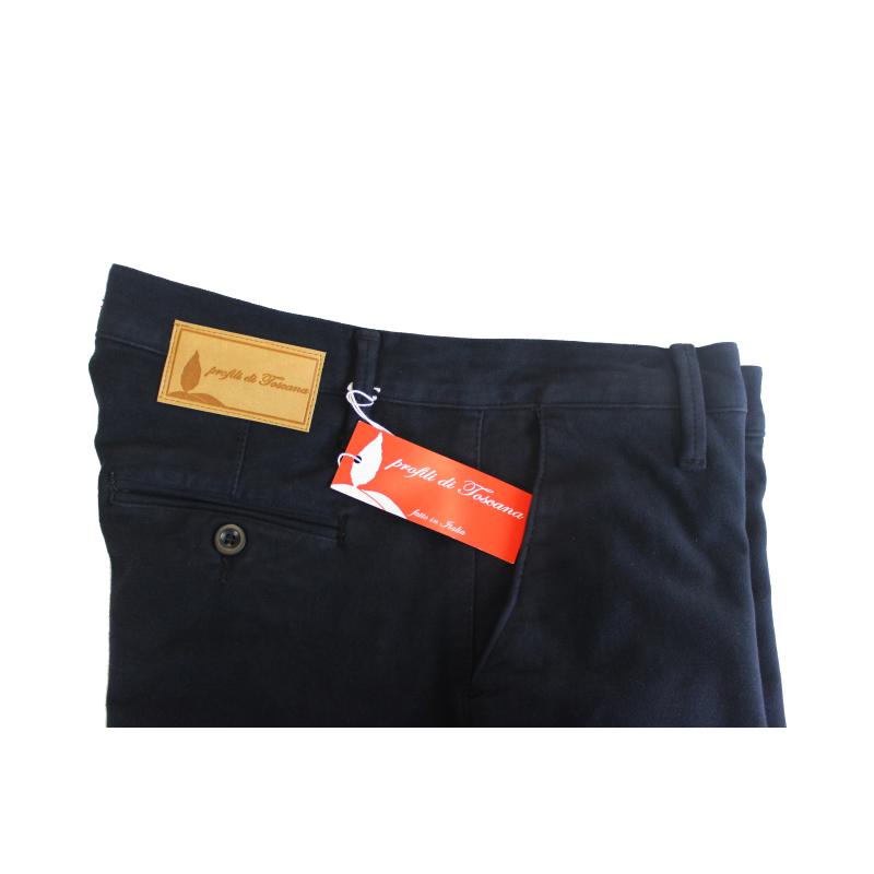 .PANTALONE UOMO CHINO MADE IN ITALY VITA REGOLARE GAMBA DRITTA COTONE INVERNALE ELASTICIZZATO ART.BARONTOLI
