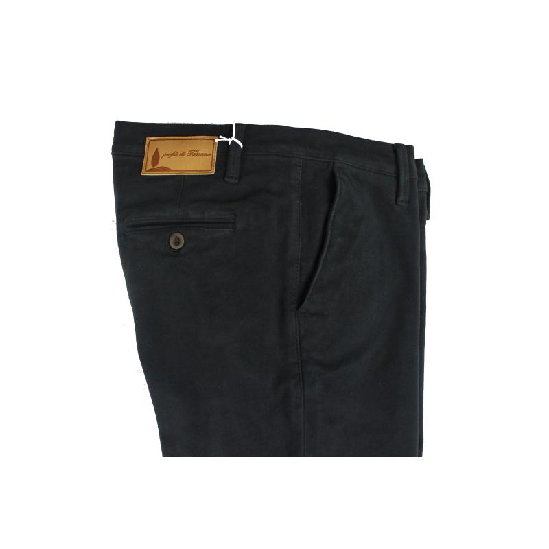.PANTALONE UOMO CHINO MADE IN ITALY VITA REGOLARE GAMBA DRITTA COTONE INVERNALE ELASTICIZZATO ART.BARONTOLI