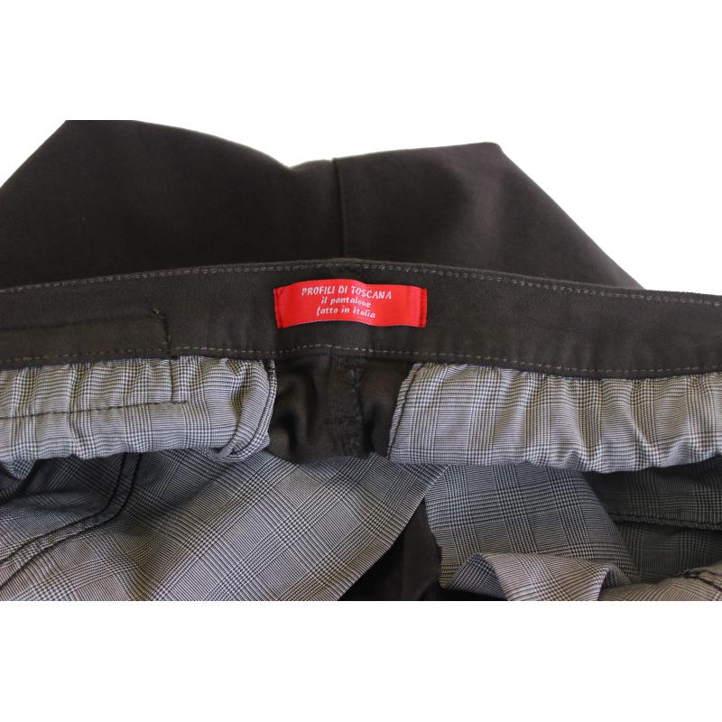 .PANTALONE UOMO CHINO MADE IN ITALY VITA REGOLARE GAMBA DRITTA COTONE INVERNALE ELASTICIZZATO ART.BARONTOLI