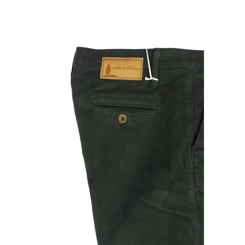 .PANTALONE UOMO CHINO MADE IN ITALY VITA REGOLARE GAMBA DRITTA COTONE INVERNALE ELASTICIZZATO ART.BARONTOLI