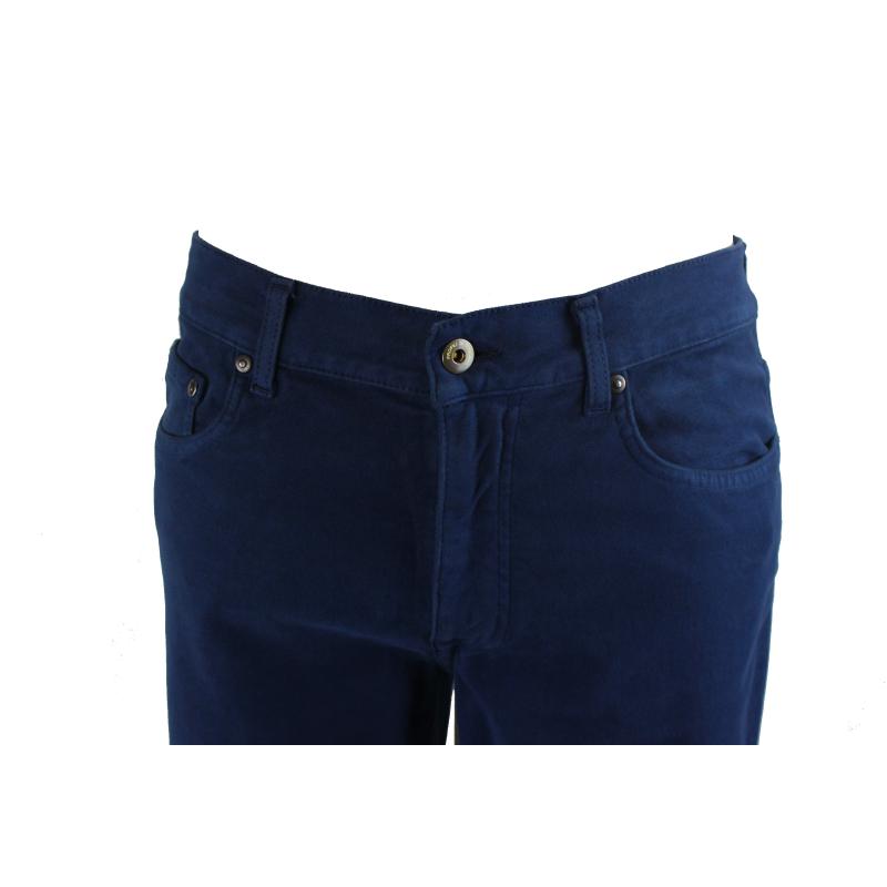 .PANTALONE UOMO 5 TASCHE MADE IN ITALY VITA REGOLARE GAMBA DRITTA COTONE INVERNALE ELASTICIZZATO ART.IESA