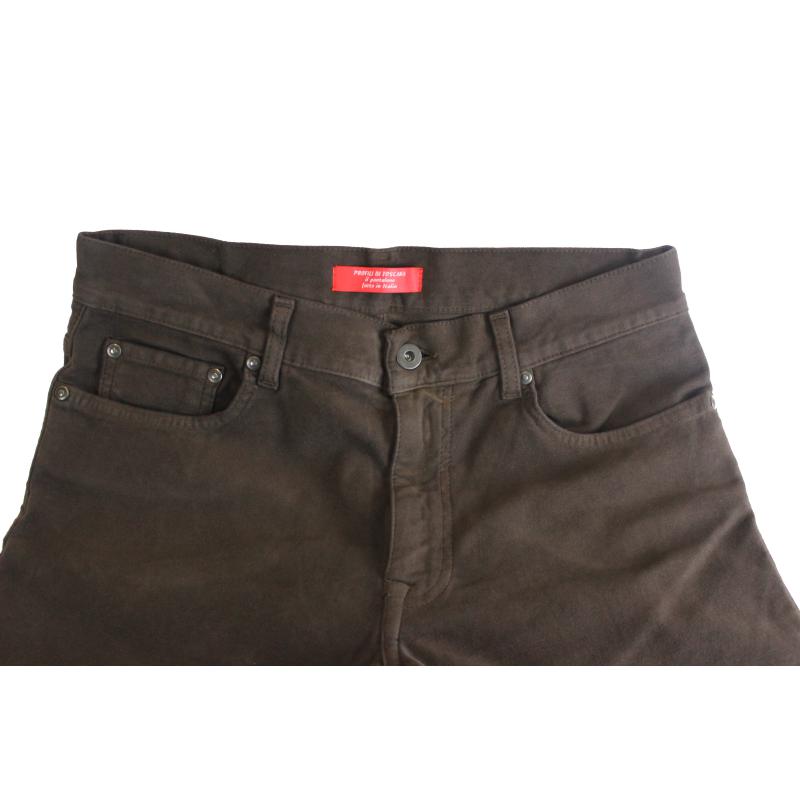.PANTALONE UOMO 5 TASCHE MADE IN ITALY VITA REGOLARE GAMBA DRITTA COTONE INVERNALE ELASTICIZZATO ART.IESA