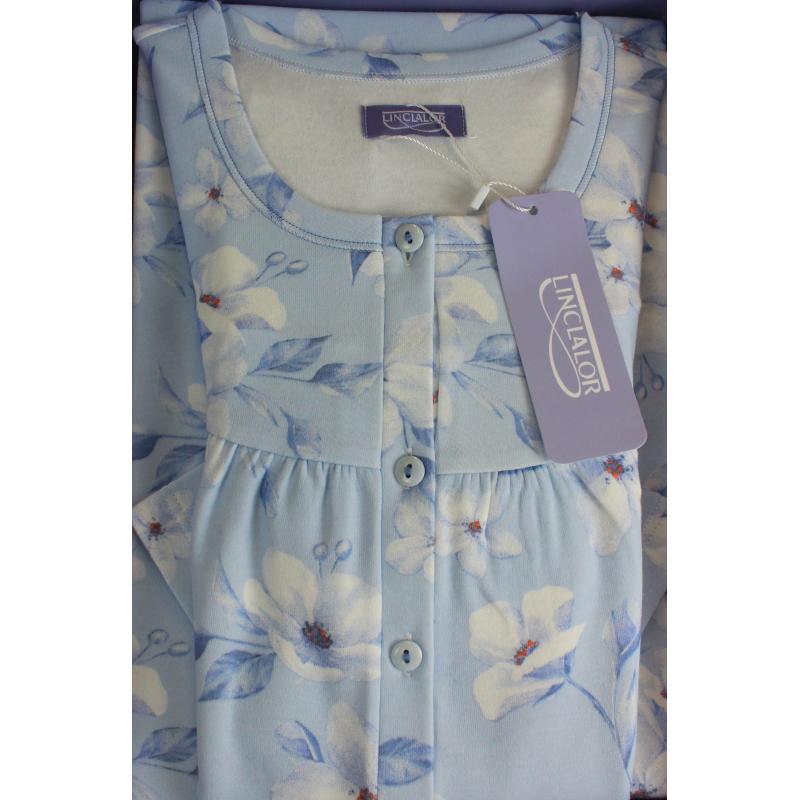 CAMICIA NOTTE LINCLALOR CALDO COTONE 100%  MAGLINA MANICA RAGLAN TAGLIE FORTI E CALIBRATE FINO ALLA TG.64 ART.92893/4