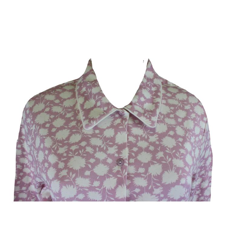 PIGIAMA DONNA LINCLALOR CALDO COTONE INTERLOCK APERTO CON COLLO E TASCHE ANCHE TAGLIE FORTI ART. 92890