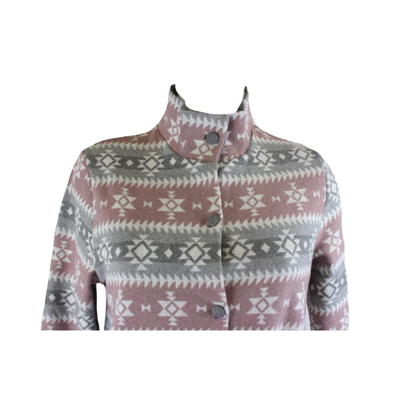 .PIGIAMA DONNA COTTON ECO PILE RAGNO APERTO CON COLLETTO ART.DM09N7