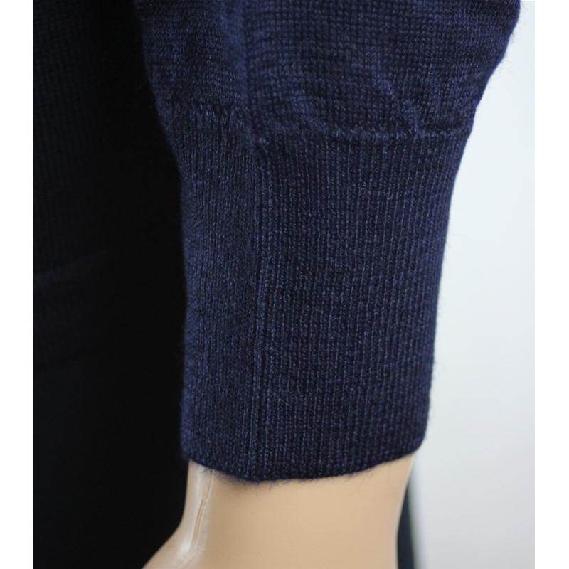 GIACCA DONNA BOTTONI COLLO COREANA MERINOS 80% MADE IN ITALY BLU