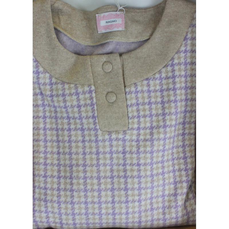 PIGIAMA DONNA RAGNO COTTON ECO PILE SERAFINO GIROCOLLO ART.DM13N1