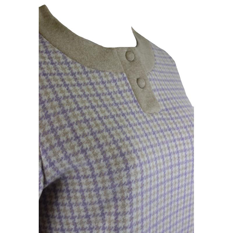 PIGIAMA DONNA RAGNO COTTON ECO PILE SERAFINO GIROCOLLO ART.DM13N1