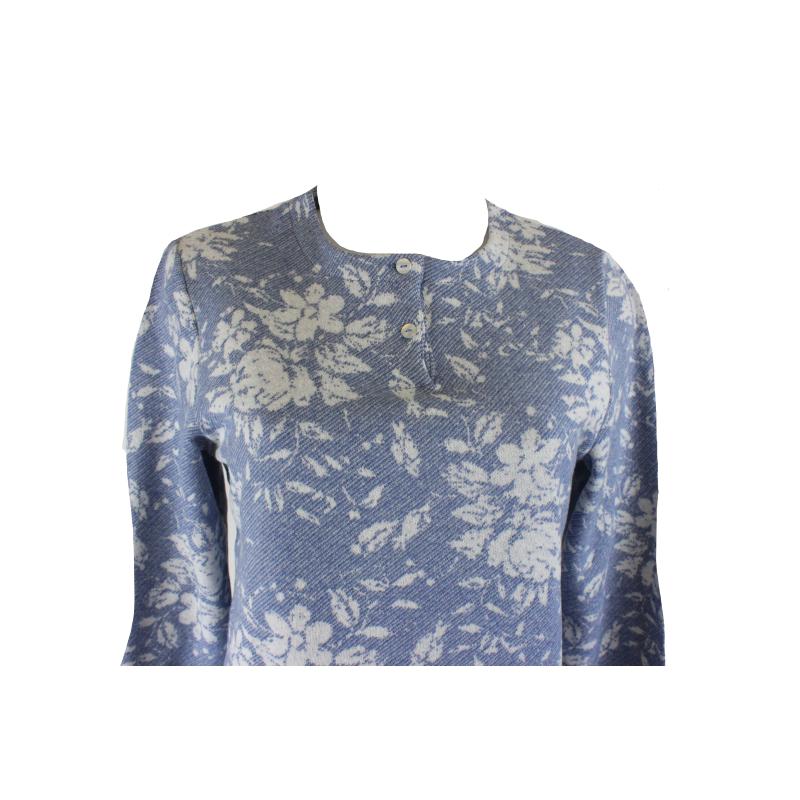 PIGIAMA DONNA RAGNO COTTON ECO PILE SERAFINO GIROCOLLO ART. DM10N1