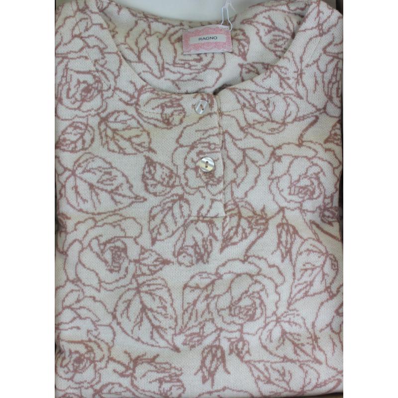 .PIGIAMA DONNA RAGNO COTTON ECO PILE SERAFINO GIROCOLLO ART.DM08N1