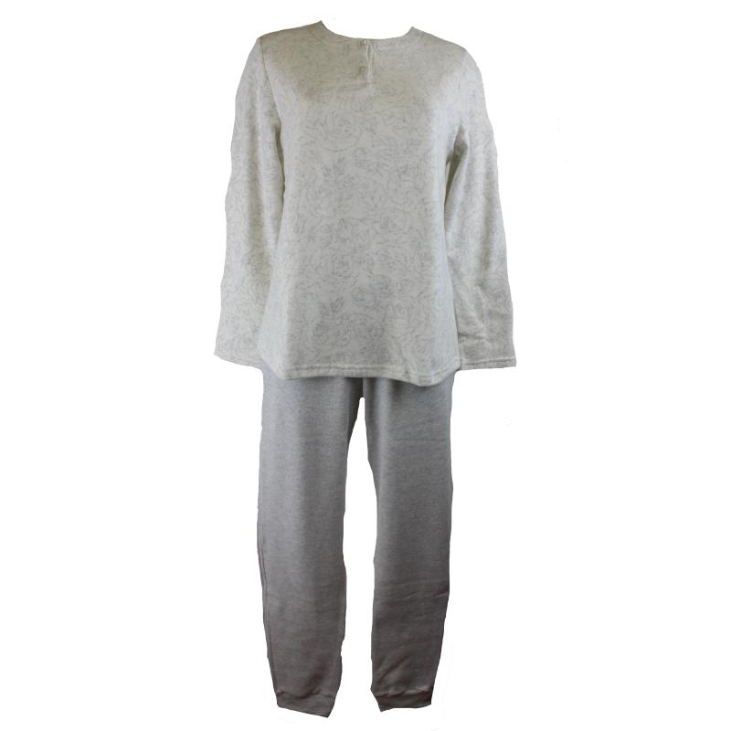 .PIGIAMA DONNA RAGNO COTTON ECO PILE SERAFINO GIROCOLLO ART.DM08N1