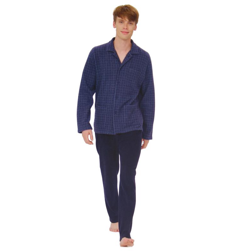 ..PIGIAMA UOMO RAGNO COTTON ECO PILE APERTO CON COLLETTO ART.U779N7