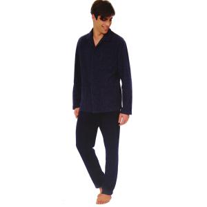 PIGIAMA UOMO RAGNO COTTON ECO PILE APERTO CON COLLETTO ART.U780N7