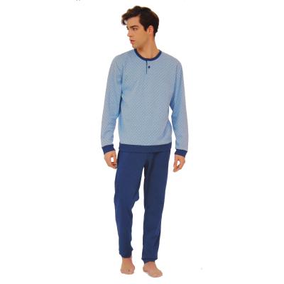 PIGIAMA UOMO RAGNO CALDO COTONE INTERLOCK SERAFINO ART.U687N1