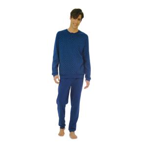 PIGIAMA UOMO RAGNO CALDO COTONE INTERLOCK SERAFINO ART.U693N1