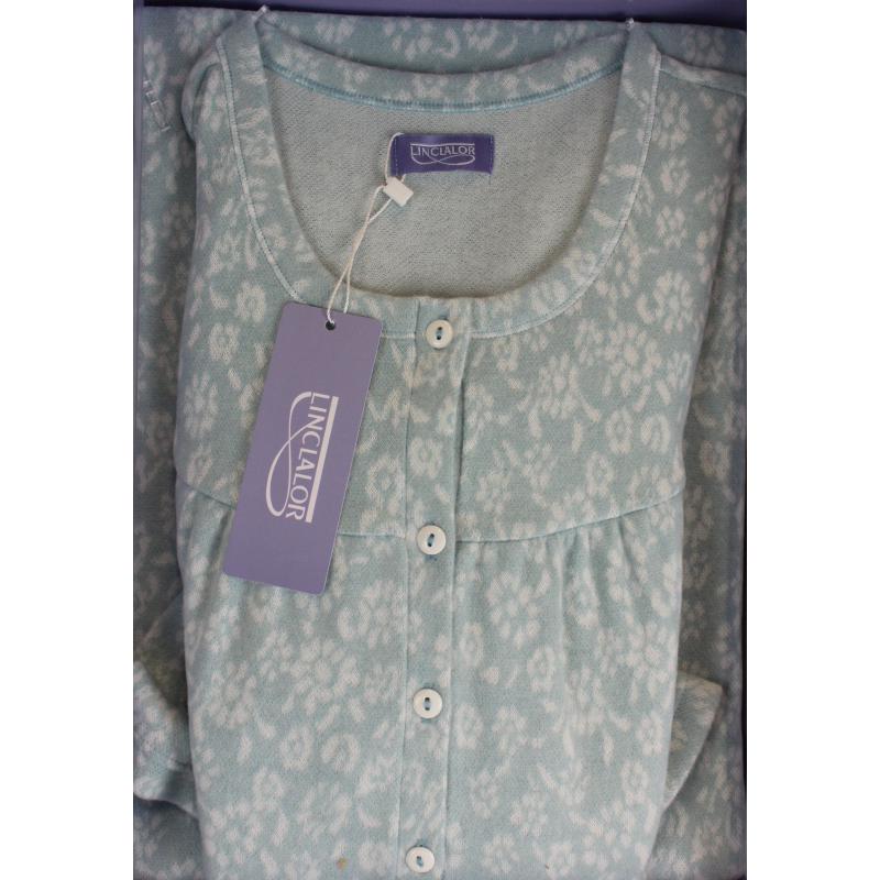 CAMICIA NOTTE LINCLALOR FELPATA A SERAFINO MANICA RAGLAN TAGLIE FORTI FINO TG 60 ART.77875