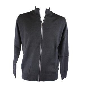.GIACCA UOMO ZIP FINO TG 7XL MADE IN ITALY MISTO LANA