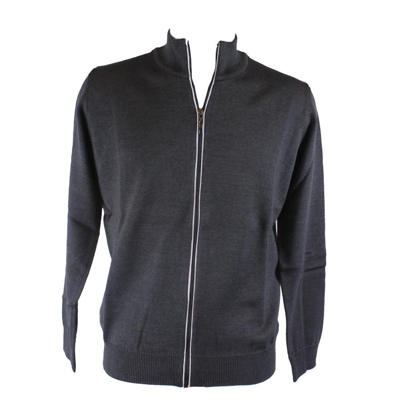 GIACCA UOMO ZIP FINO TG 7XL MADE IN ITALY MISTO LANA