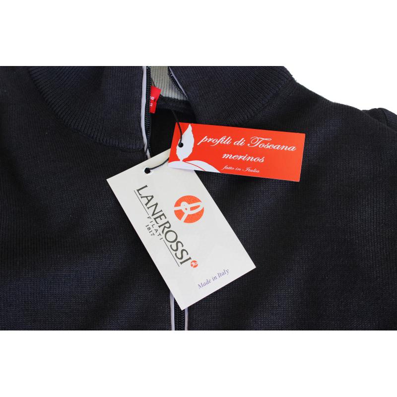 GIACCA UOMO ZIP FINO TG 7XL MADE IN ITALY MISTO LANA