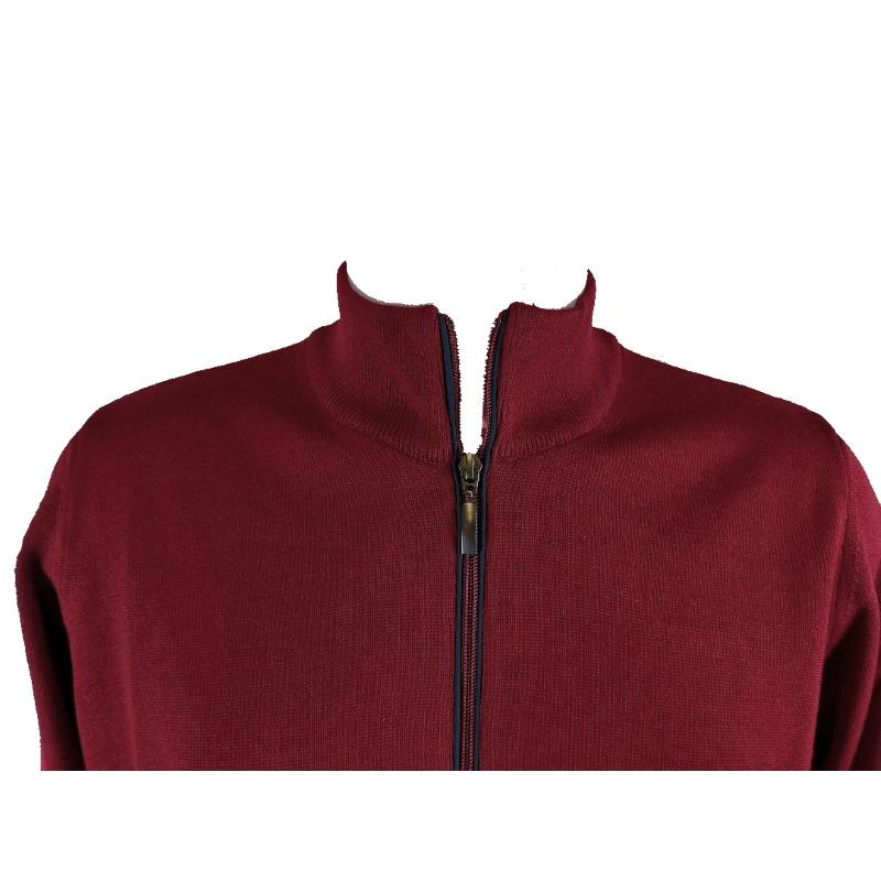 GIACCA UOMO ZIP FINO TG 7XL MADE IN ITALY MISTO LANA