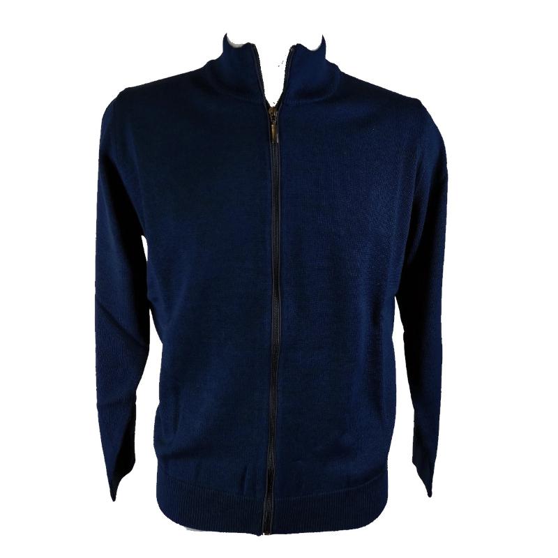 GIACCA UOMO ZIP FINO TG 7XL MADE IN ITALY MISTO LANA