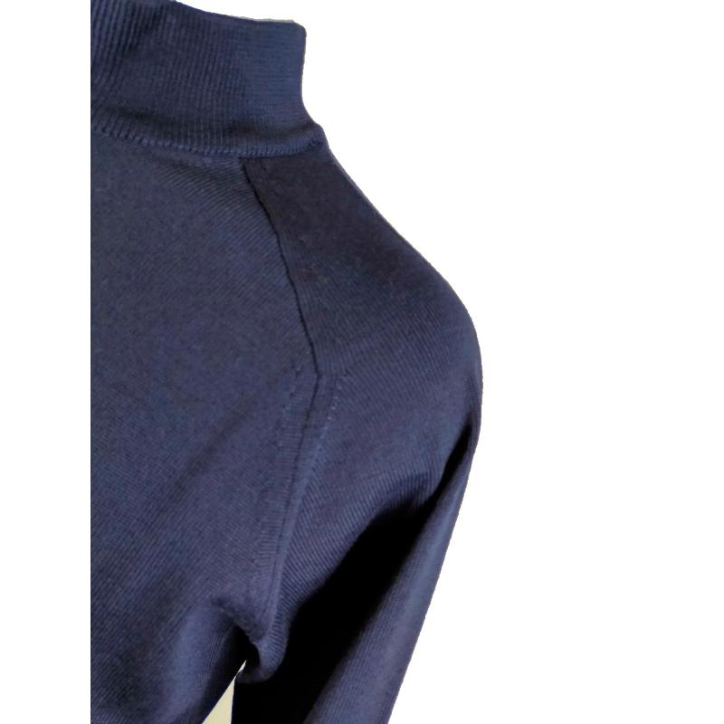 GOLF UOMO SERAFINO FINO 7XL MEZZO COLLO MADE IN ITALY MISTO LANA