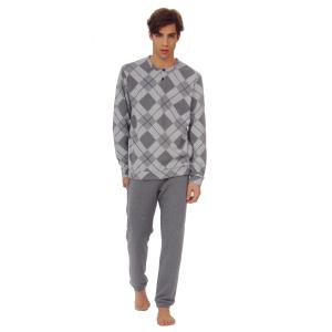 PIGIAMA UOMO RAGNO COTTON ECO PILE SERAFINO ART.U772N1