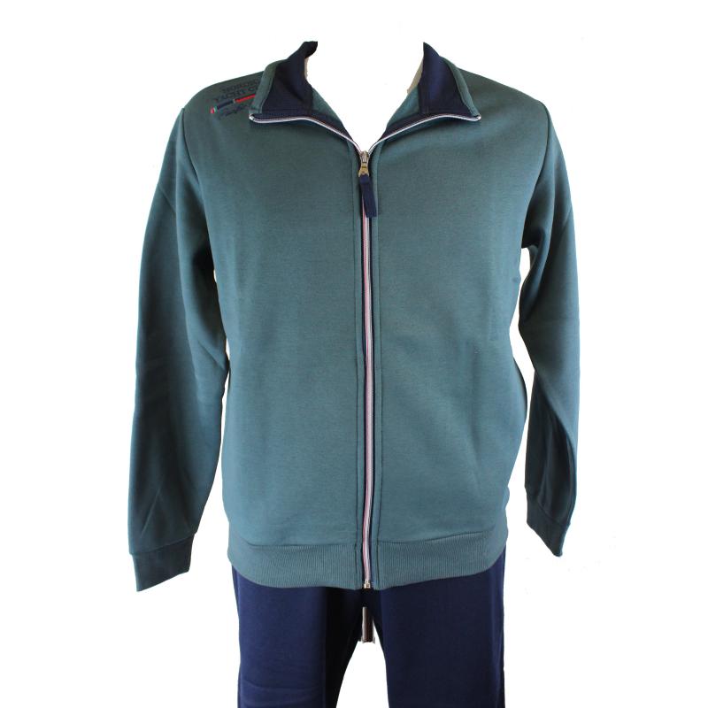 TUTA UOMO CAMPAGNOLO FELPATA APERTA CON CERNIERA E TASCHE ART.8Q77277