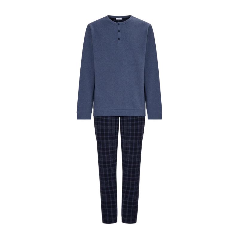 PIGIAMA UOMO RAGNO COTTON ECO PILE SERAFINO ART.U770N1 AVIO