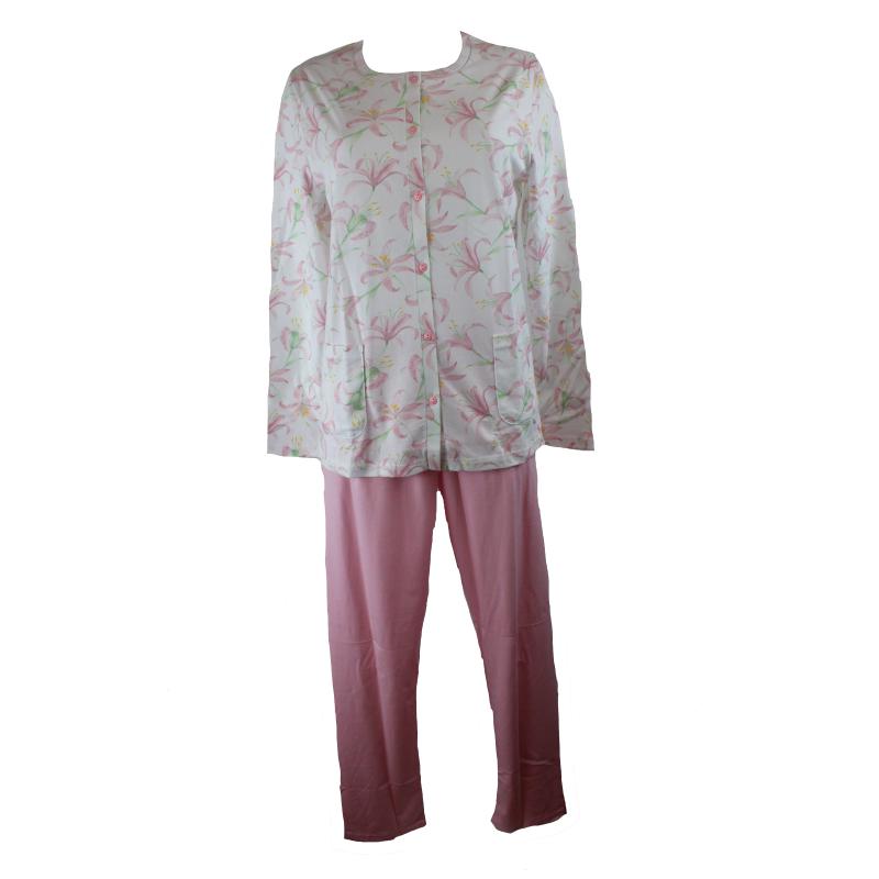 PIGIAMA DONNA LINCLALOR 100% COTONE APERTO MAGLINA TAGLIE FORTI E CALIBRATE FINO TG.64 ART.75092/75100