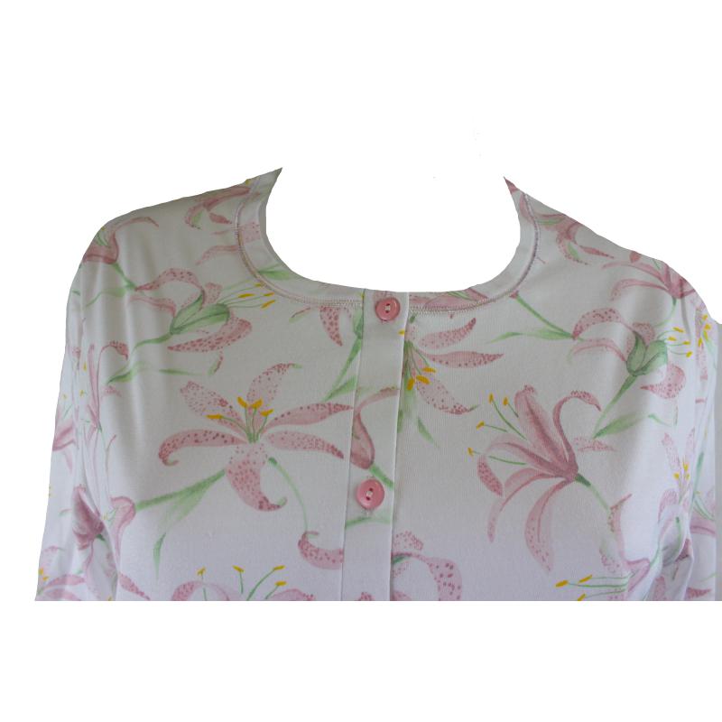 PIGIAMA DONNA LINCLALOR 100% COTONE APERTO MAGLINA TAGLIE FORTI E CALIBRATE FINO TG.64 ART.75092/75100