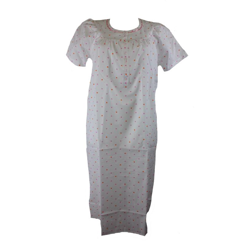.CAMICIA NOTTE LINCLALOR IN STOFFA MANICA CORTA 100% COTONE ART.30837 MANICA RAGLAN SERAFINO