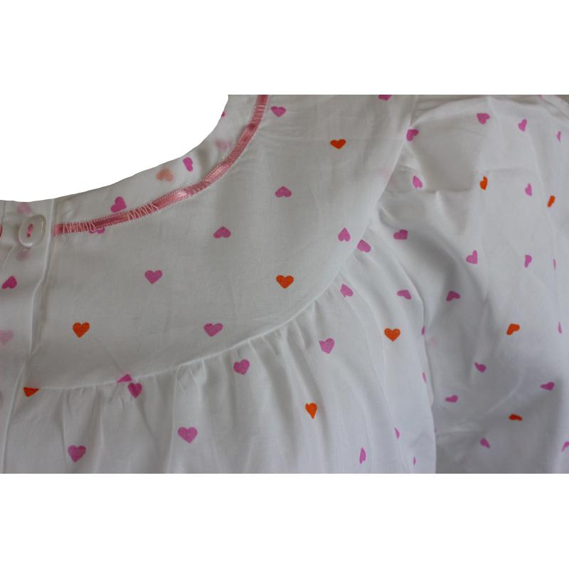.CAMICIA NOTTE LINCLALOR IN STOFFA MANICA CORTA 100% COTONE ART.30837 MANICA RAGLAN SERAFINO