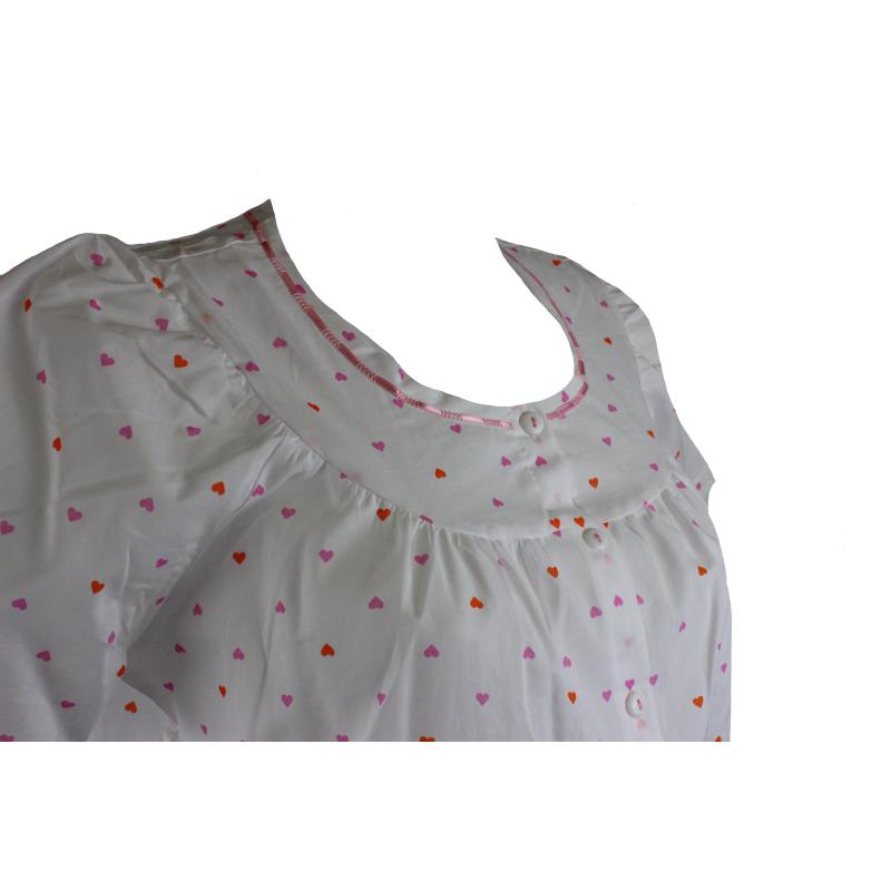 .CAMICIA NOTTE LINCLALOR IN STOFFA MANICA CORTA 100% COTONE ART.30837 MANICA RAGLAN SERAFINO