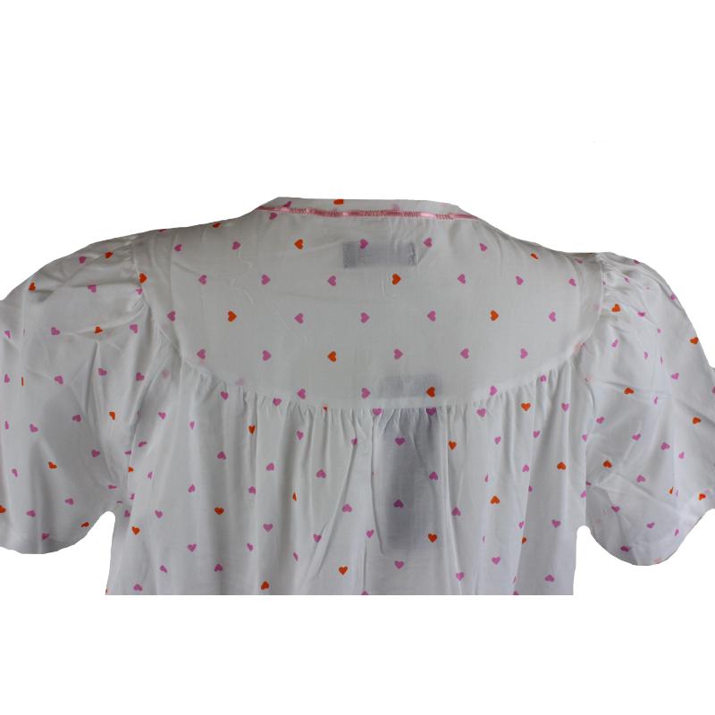 .CAMICIA NOTTE LINCLALOR IN STOFFA MANICA CORTA 100% COTONE ART.30837 MANICA RAGLAN SERAFINO