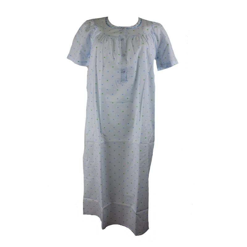 .CAMICIA NOTTE LINCLALOR IN STOFFA MANICA CORTA 100% COTONE ART.30837 MANICA RAGLAN SERAFINO