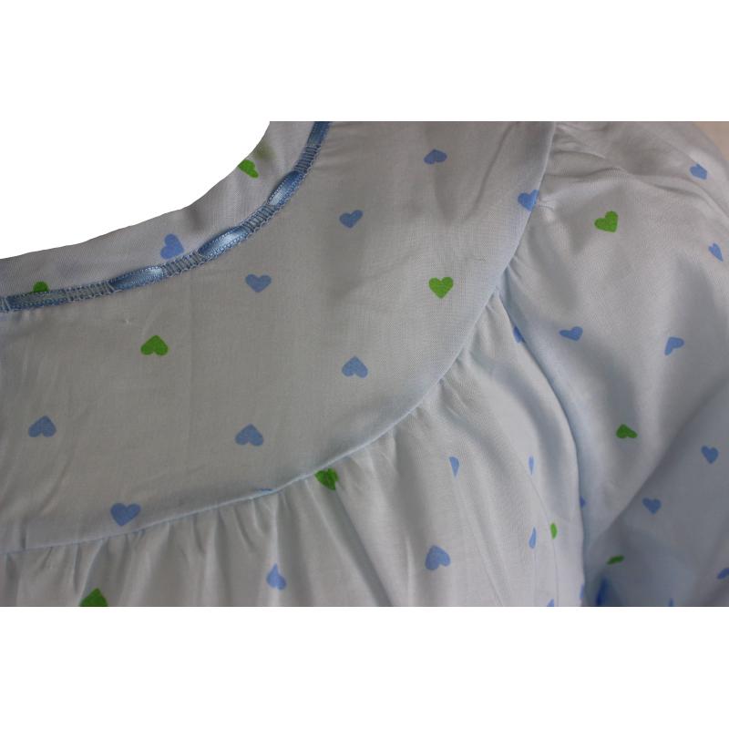 .CAMICIA NOTTE LINCLALOR IN STOFFA MANICA CORTA 100% COTONE ART.30837 MANICA RAGLAN SERAFINO